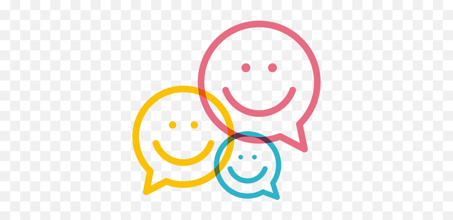 Colourful Happy Face Speech Bubble - Get To Know Your Customers Day 2020 Emoji,Bubble Emoji