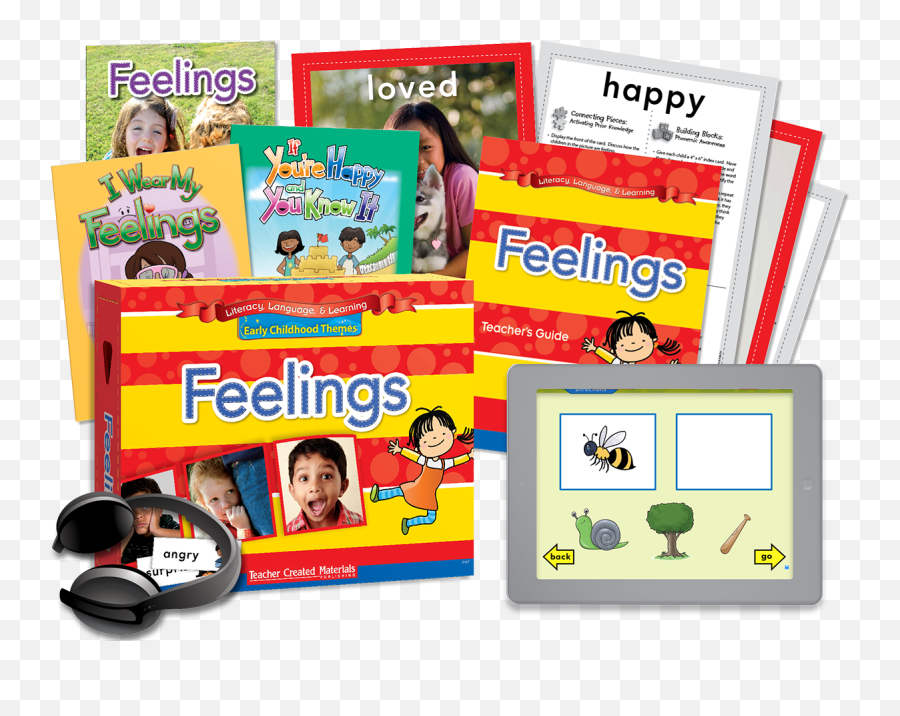 Early Childhood Themes Feelings Kit Teacher Created Materials - Horizontal Emoji,Emotions Theme Songs