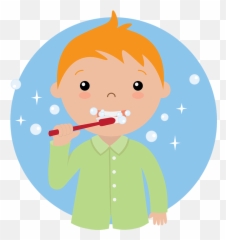 Early Dental Care - Clip Art Cute Brush Teeth Emoji,Brushing Teeth Emoticon