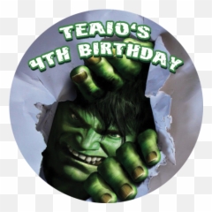 Hulk Standard Personalised Party Box U2013 The Party Box Company - Hulk Emoji,Hulk Smash Emoticon On Bttv