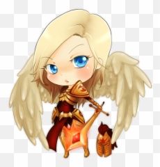 Chibi Desenho Chibi League Of Legends - League Of Legends Kayle Chibi Emoji,League Of Legends Sona Emoticon
