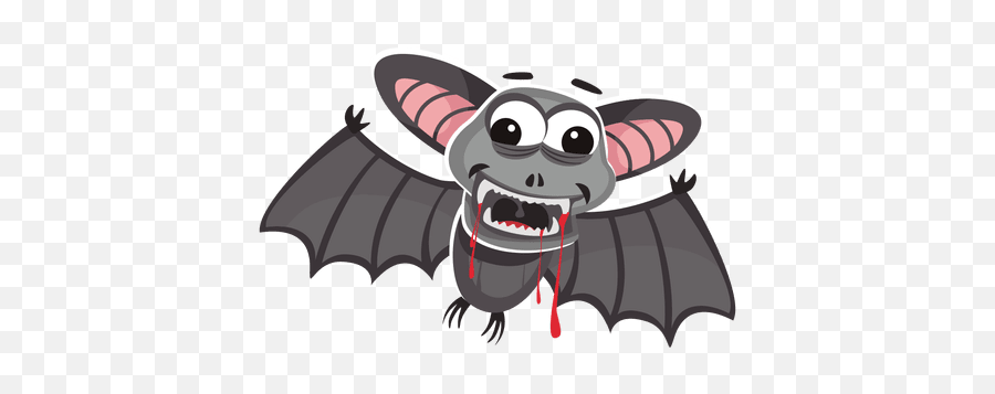Flying Bat Png Svg Transparent - Transparent Funny Bat Clipart Emoji,Flying Bat Emoticon