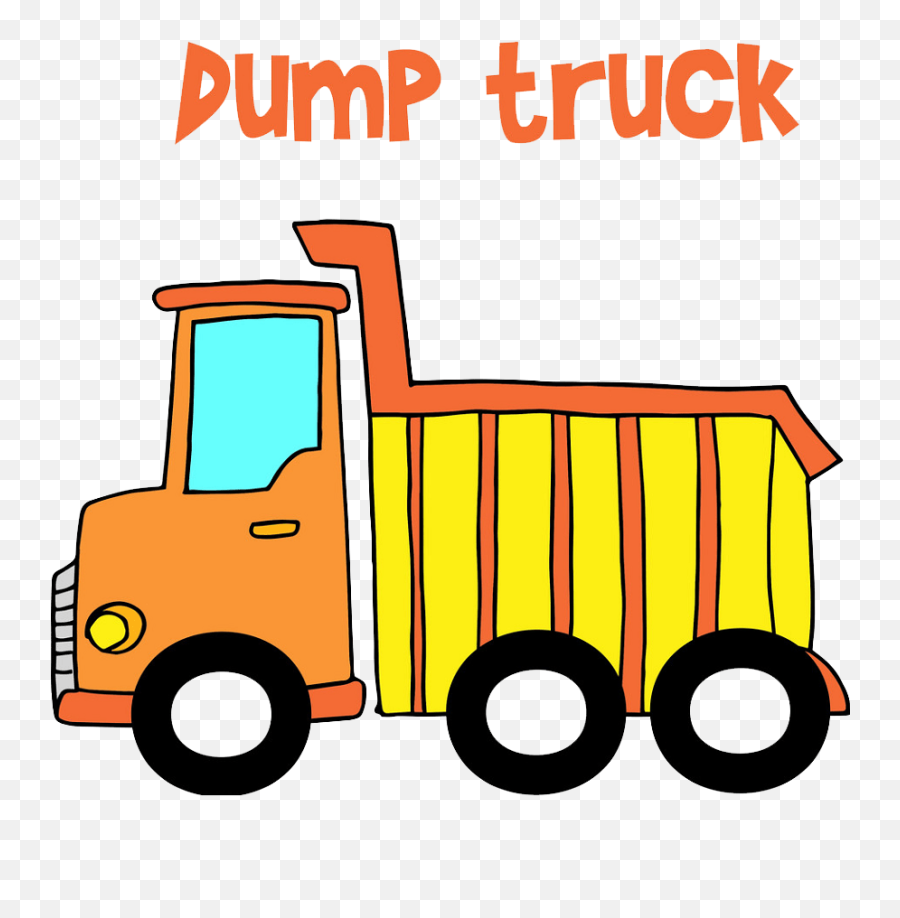 Orange Cartoon Dump Truck Png Emoji,Dumptruck Emojis