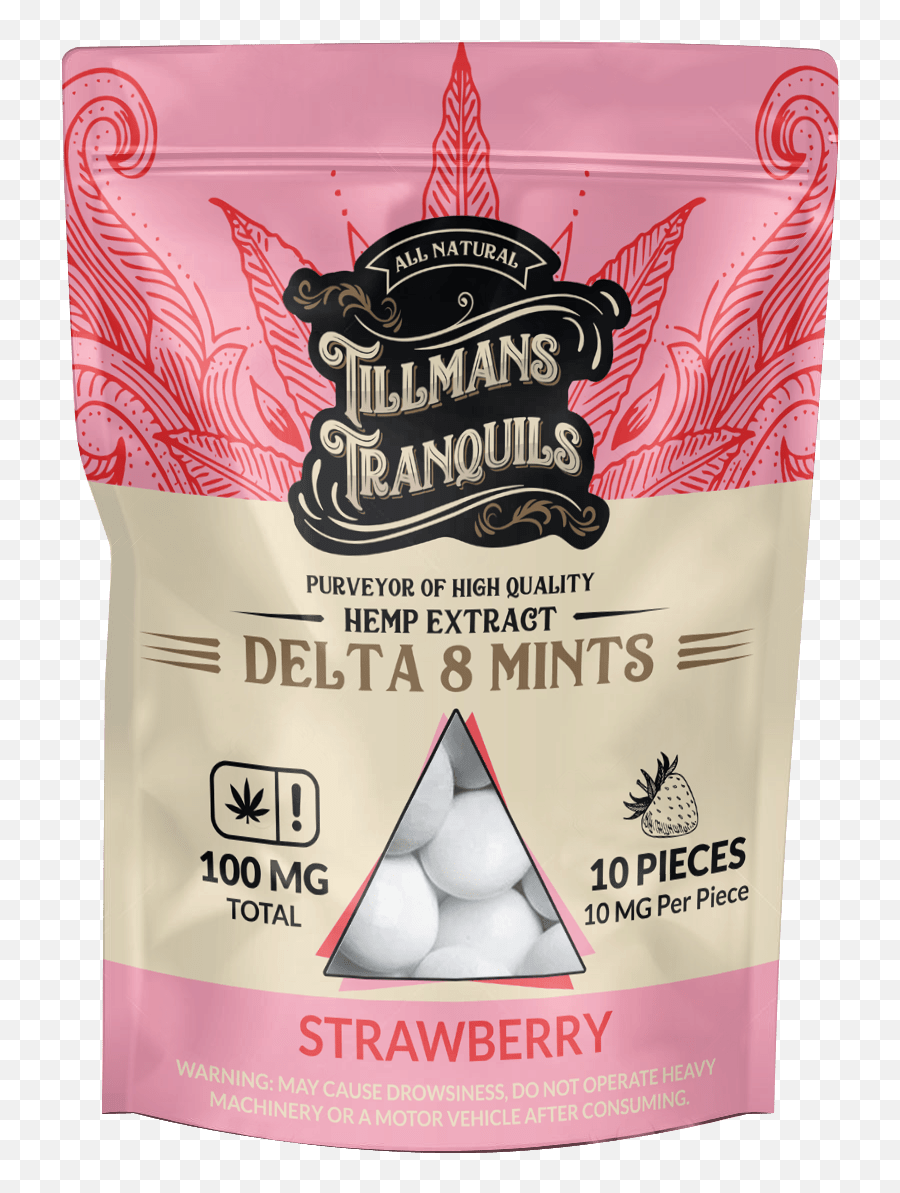 Strawberry Flavor Delta - 8 Candy Thc Mints Tillmans Tranquils Emoji,Strawberry Emotion Extract