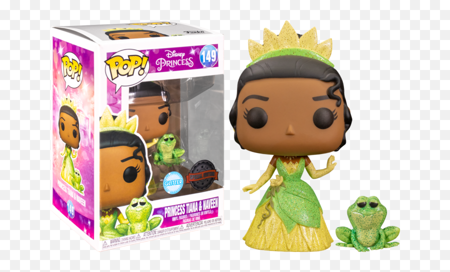 Funko Pop The Princess And The Frog - Princess Tiana And Emoji,Naveen Disney Emojis