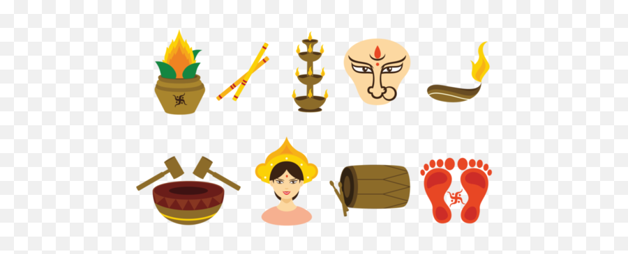 Navratri Vector Icons 130738 Vector Art At Vecteezy Emoji,Emojis To Use For Thumbnails