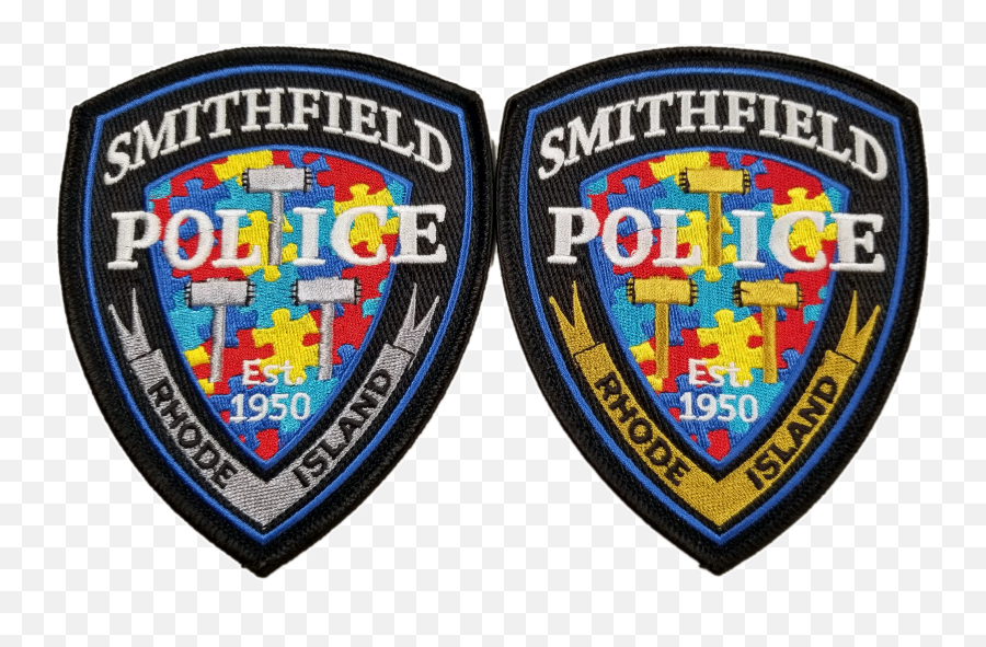 Smithfield Police Autism Awareness Patches Available Emoji,Autism Ribbon Emoji Clear Background