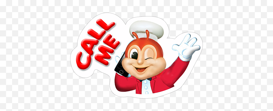 Call Me - Jollibee Pinoy And Proud Mascots 490x317 Png Emoji,Call Me Emoji