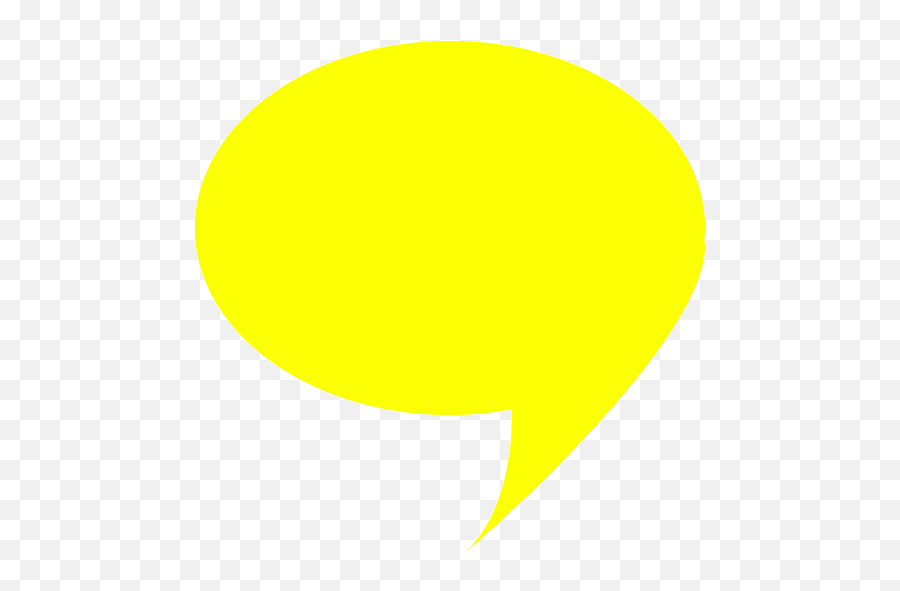 Yellow Speech Bubble 4 Icon Emoji,Thought Bubble Emoticon