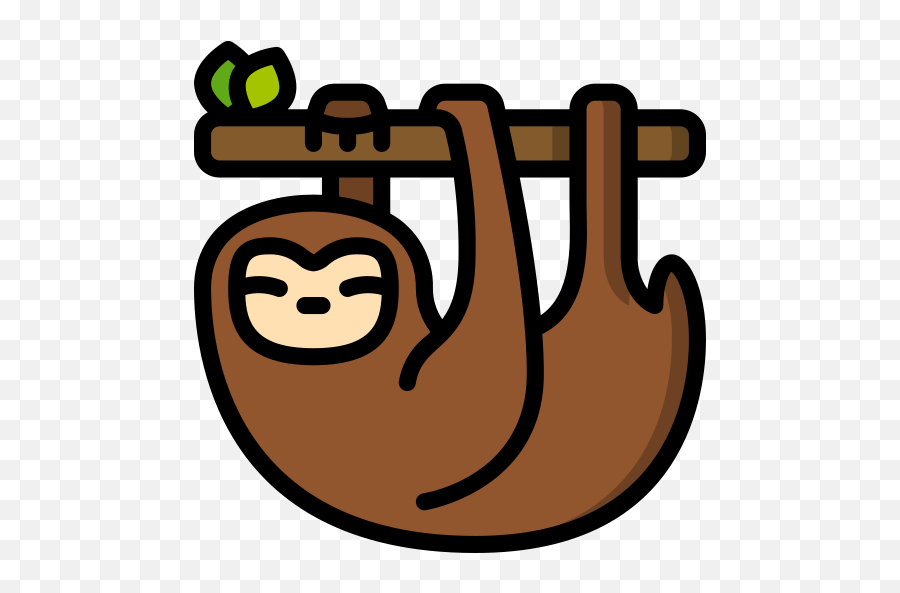 Lazy Text Emoji,Sloth Emoji Png