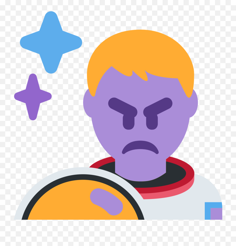 Emoji Face Mashup Bot On Twitter U200d Man Astronaut - Fictional Character,Angry Face Emoji