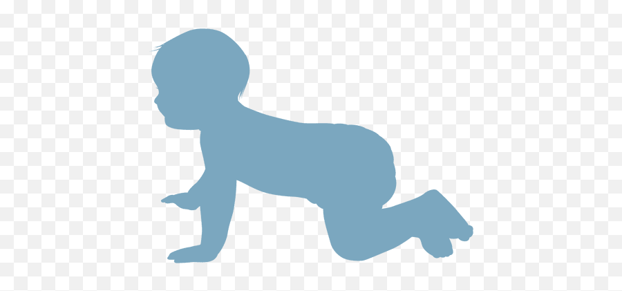 Crawling Baby - Silueta De Bebe Gateando Emoji,Baby Crawling Emoji
