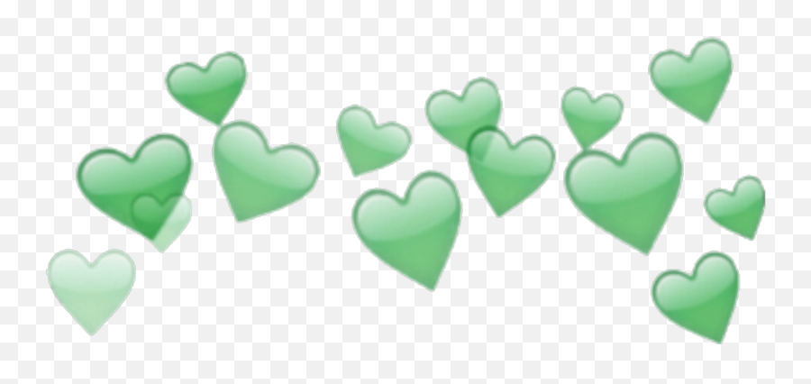 Green Mint Heart Crown Emoji Sticker - Pink Cancer Aesthetic Outfits,Mint Emoji