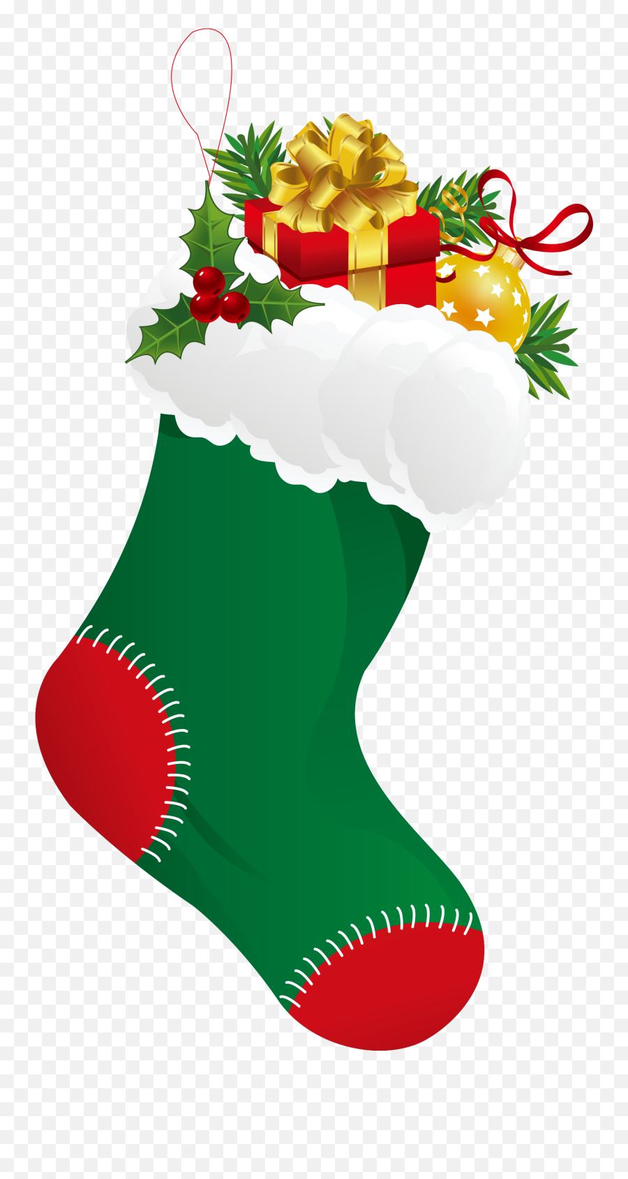 Christmas Stocking Sock Clip Art - Christmas Gift Png Christmas Socks Clipart Png Emoji,Emoji Stockings
