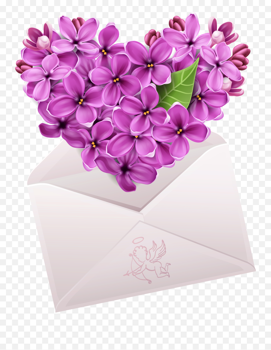 Download Emoticon Heart Flower Smiley - Lilac Emoji,Valentine Emoticon