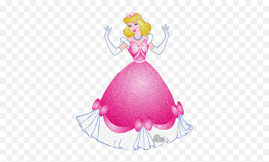 Glitter Gif Picgifs Cinderella 0317375 - Disney Princess Clipart Gif Emoji,Cinderella Emoticon