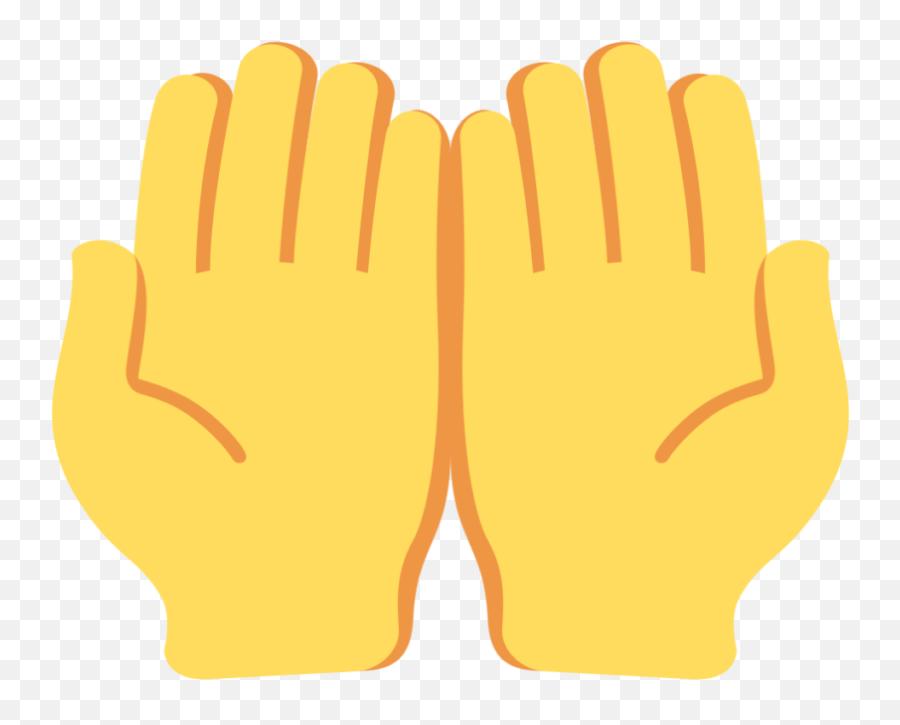 Palms Up Together Emoji Clipart Free Download Transparent - Palmas Hacia Arriba Dibujo,Palm Slap Emoji
