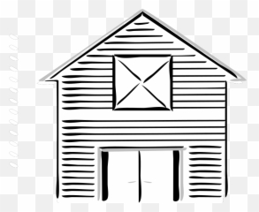 Black White Barn Clip Art Danaspai Top 4 - Clipartix Png Barn Outline Emoji,House Emoji Black And White