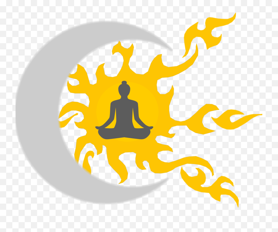 Eduvigis Yoga Body Mind And Heart Yoga - Tribal Sun Moon Emoji,Yoga Namaste Emoticon