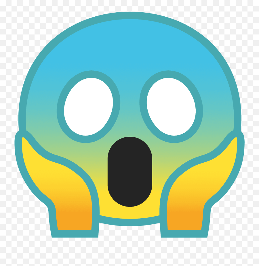 Face Screaming In Fear Emoji Mean - Scared Emoji Google,Scared Emoji