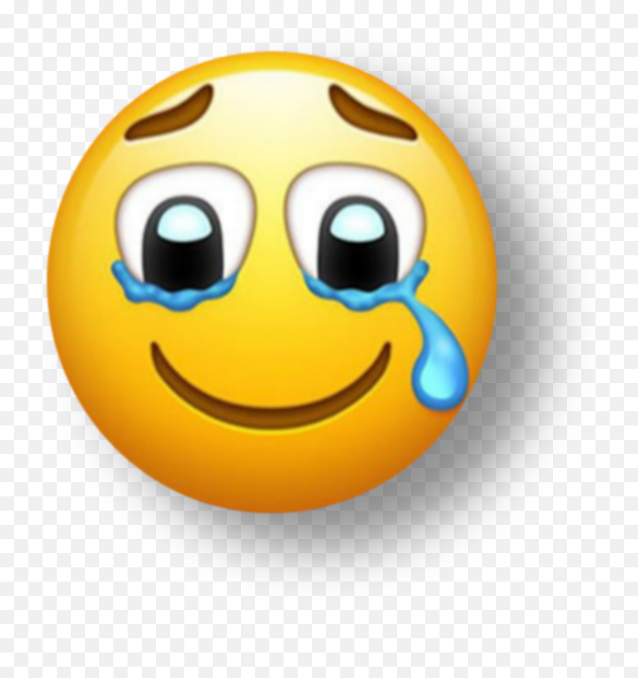 Popular And Trending Emojitriste Stickers On Picsart - Happy Crying Emoji,Throw A Tomato Emoticon