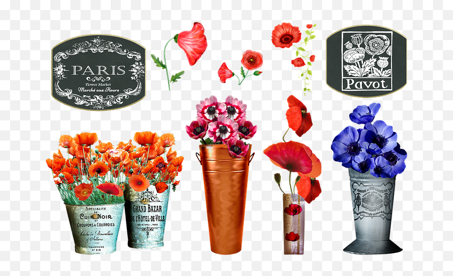 Flower Flowers Sticker - Flower Markets In French Emoji,(parislove) Emoji