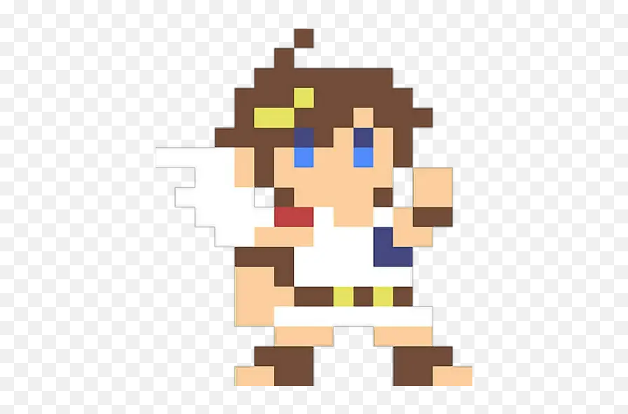 Smash Bros 8 Bit Stickers For Whatsapp - Pit 8 Bit Emoji,8 Bit Emoji