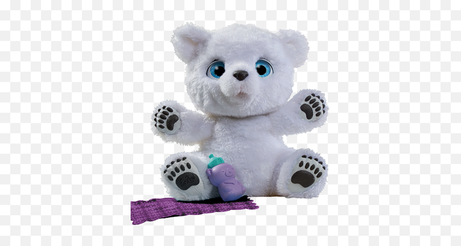 Roarinu0027 Tigerthe Playful Tiger Fur Real Friends Polar - Furreal Friends Ice Bear Emoji,Emotion Face Doll Velcro Pull Up