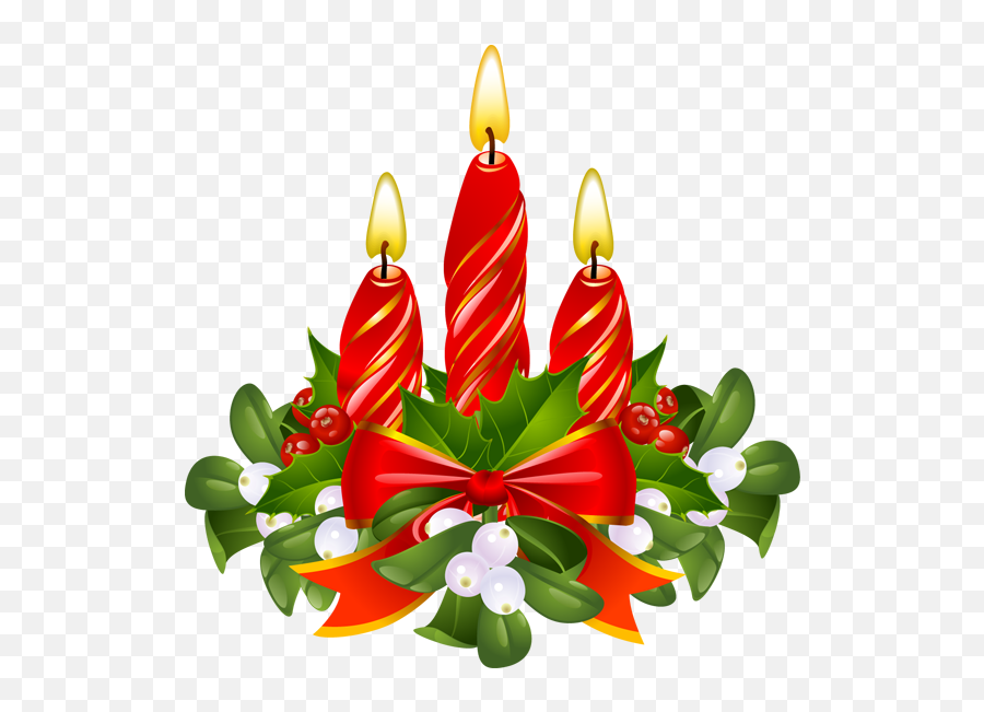 Christmas Candles Clip Art - Christmas Candles Clip Art Emoji,Christmas Candle Emojis