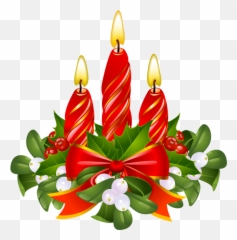 Christmas Candles Clip Art - Christmas Candles Clip Art Emoji,Christmas Candle Emojis