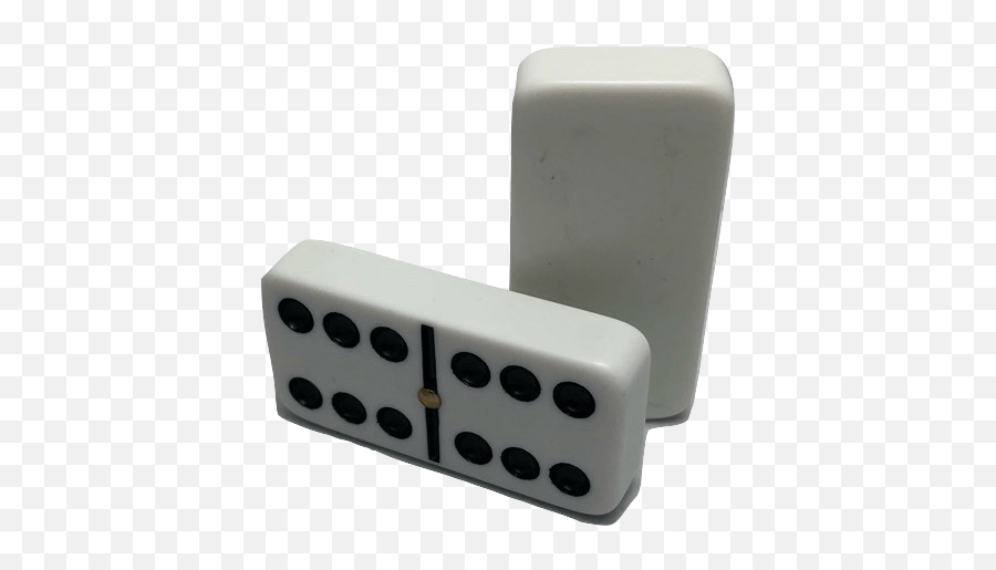 White Double 6 Dominoes With Spinners Emoji,Double Six Dominoe Emoticon