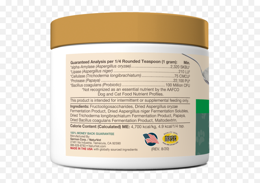 Digestive Enzymes Powder With Prebiotics U0026 Probiotics - Naturvet Digestive Enzyme Emoji,Cat And Chihuahua Emoticons