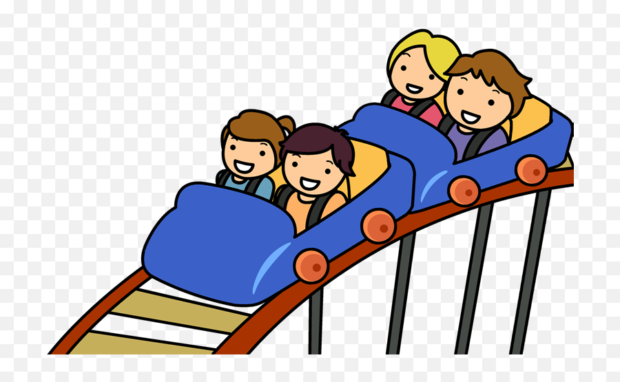 Roller Coaster Free To Use Clipart - Kids Roller Coaster Clip Art Emoji,Roller Coaster Emoji
