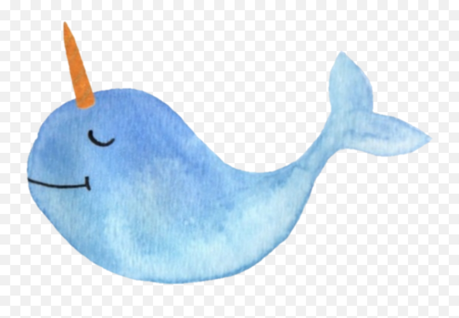 Picsart Narwhal Narwhaledits Sticker - Soft Emoji,Narwhal Emoji