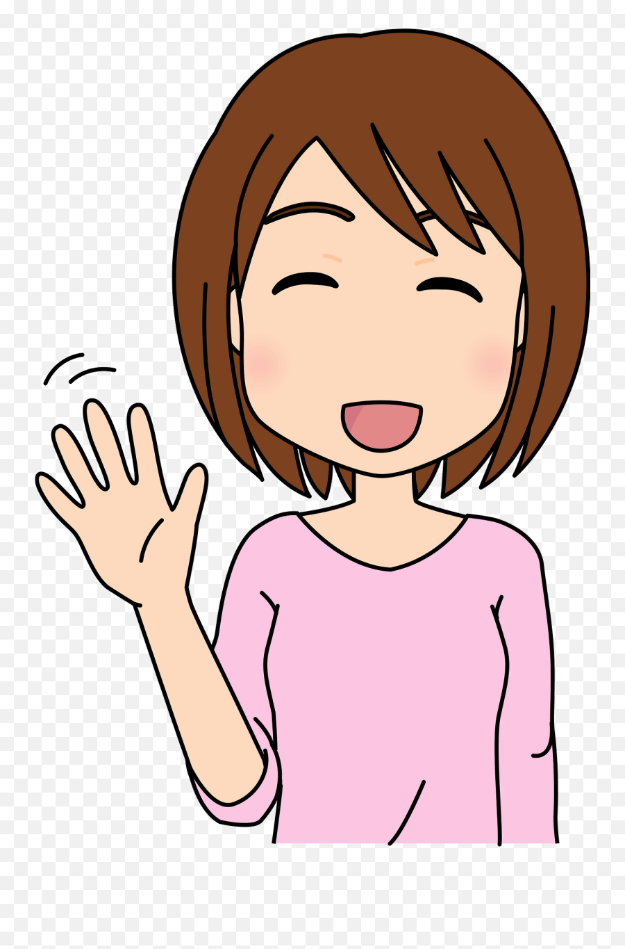 Woman Is Waving Good Bye Clipart Free Download Transparent - Girl Waving Goodbye Clipart Emoji,Wave Goodbye Emoji