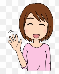 Woman Is Waving Good Bye Clipart Free Download Transparent - Girl Waving Goodbye Clipart Emoji,Wave Goodbye Emoji