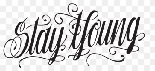 Download Tattoo Font Typography Ink Free Png Hq Clipart Png - Stay Young And Stay Stylish Emoji,Heart Emoticon Tattoo