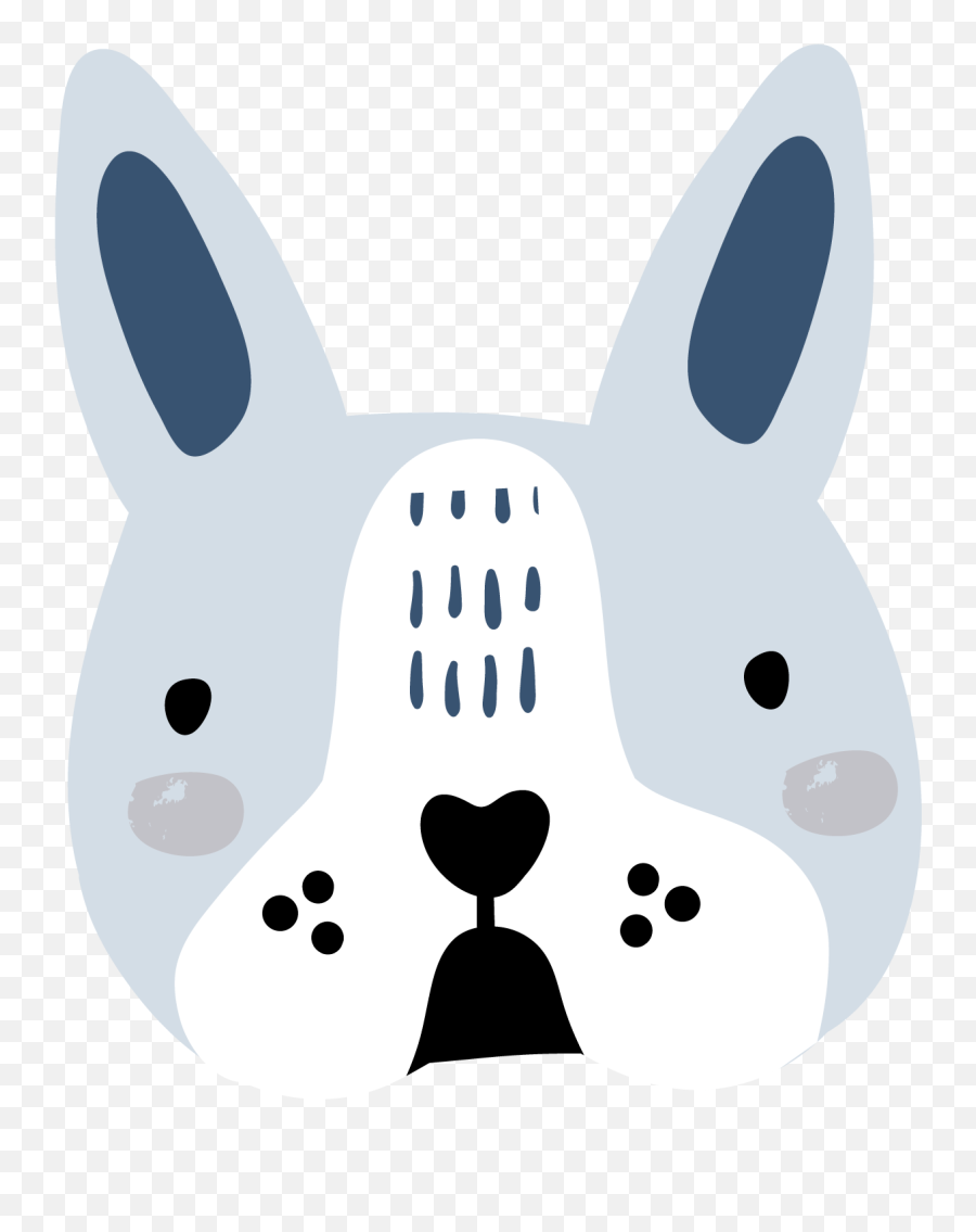 Shop - For The Love Of Dog Emoji,Rabbit Emoticon Transparent Black And White