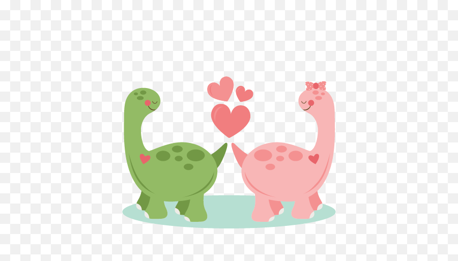 Download Dinosaurs In Love Svg Scrapbook Cut File Cute - Pareja De Dinosaurios Enamorados Emoji,Dinosaur Emojis Png