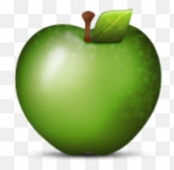 Free Png Images - Dlpngcom Green Apple Ios Apple Emoji,Emoji Apple Pomme