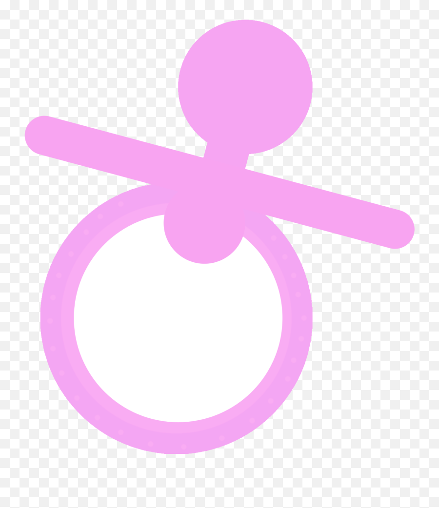 Pink Pacifier Clipart - Pacifier Png Download Full Size Dot Emoji,Binkies Emoticon