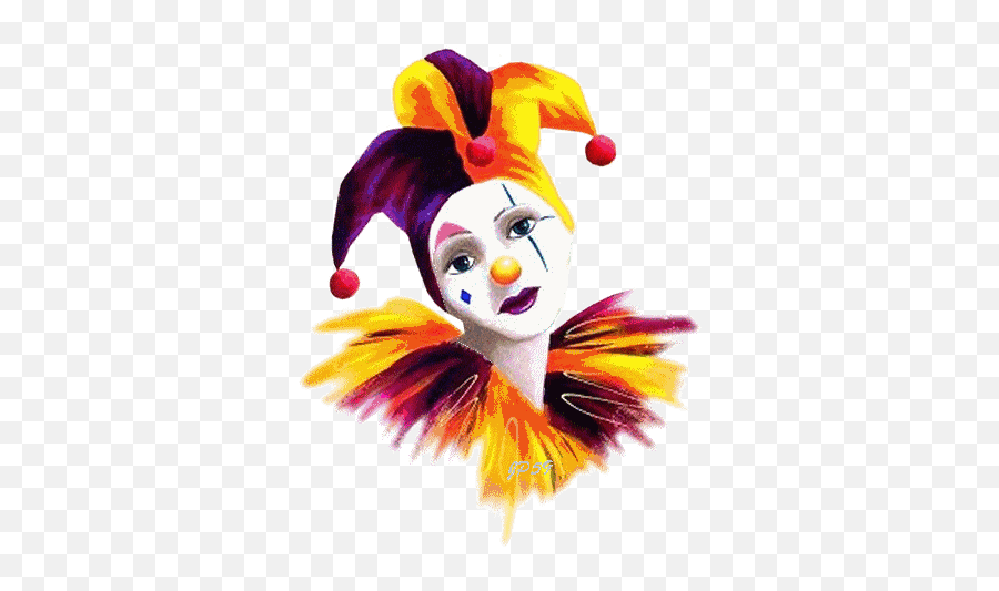 Clown Paintings - Clown Png Gif Emoji,Cartoon Clown Faces Emotions