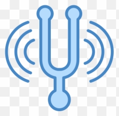 Tuning Fork Icon In Blue Ui Style Emoji,Maracas Emoji Ios