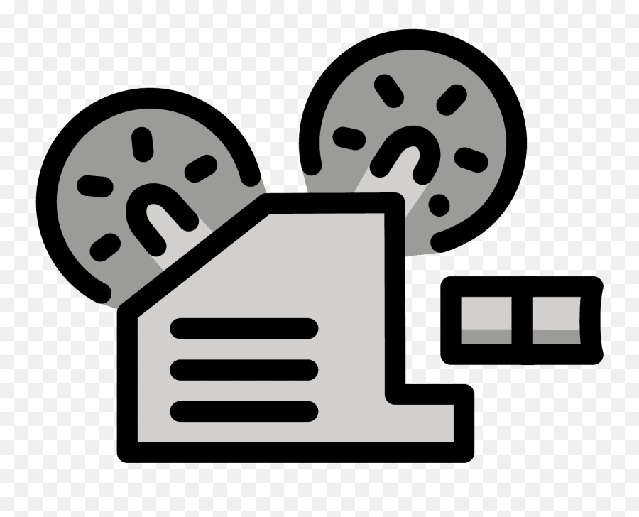 Film Projector Emoji Clipart - Movie Projector,Film Emoji