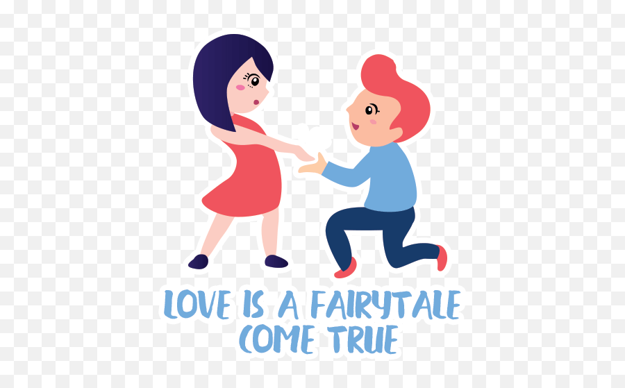 Propose Couple By Marcossoft - Sticker Maker For Whatsapp Emoji,Man Woman Holding Hands Emoji