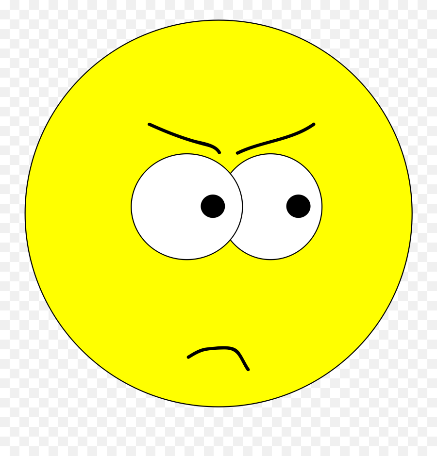 Smiley Emoticon Facial Expression Face Clip Art - Angry Yellow Angry Face Transparent Emoji,Angry Face Emoji