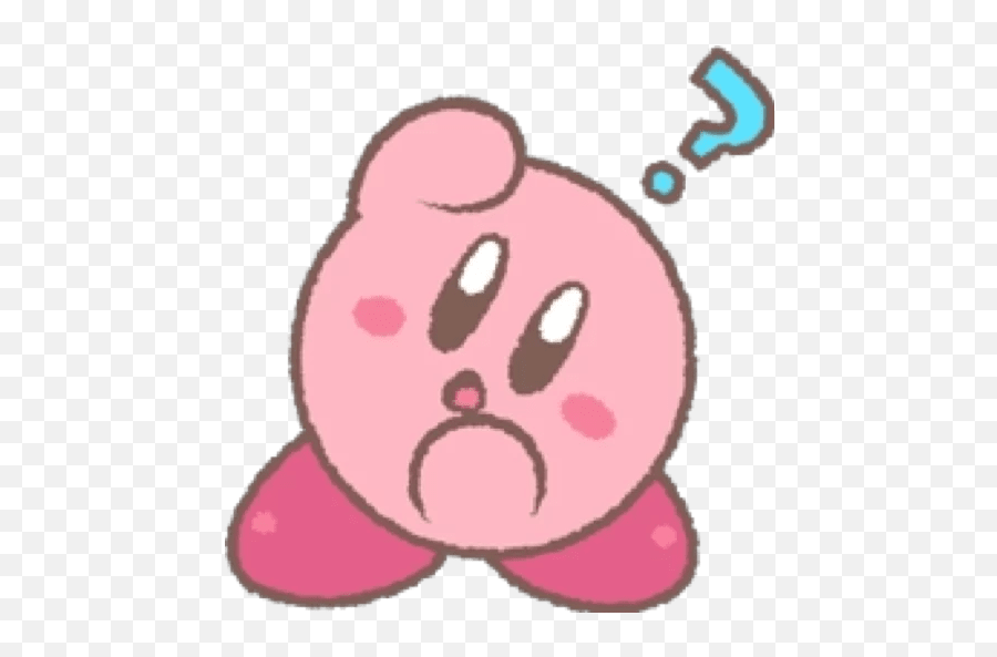 Telegram Sticker 009 Kirby Games Kirby Memes Kirby - Park Krajobrazowy Pojezierze Czyskie Emoji,Kirby Emoticon Text