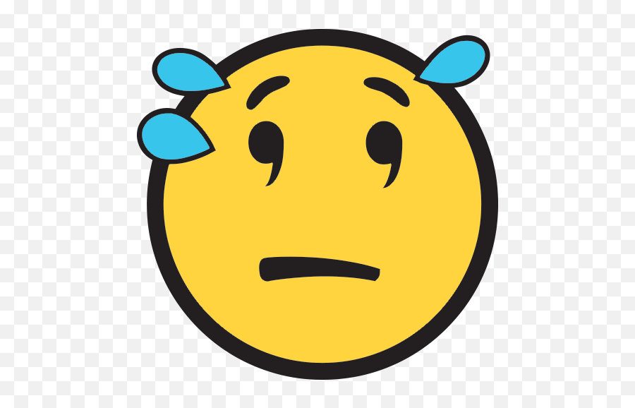 Disappointed But Relieved Face - Relieved Emoji Version,Disappointed Emoji