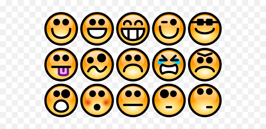 Different Types Of Emotions In - Emotion Faces Clipart Emoji,Emotion