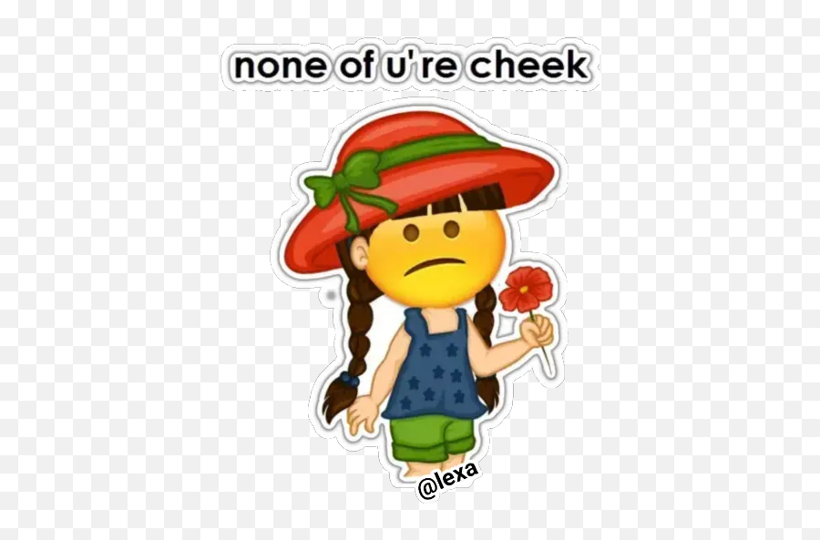 Sticker Maker - Chica Emoji Happy,Cheek Emoji